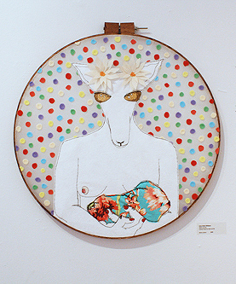 Carly Altree-Williams - Mother and Child hand embroidery