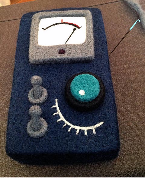 Moxie - Control - needle felted art