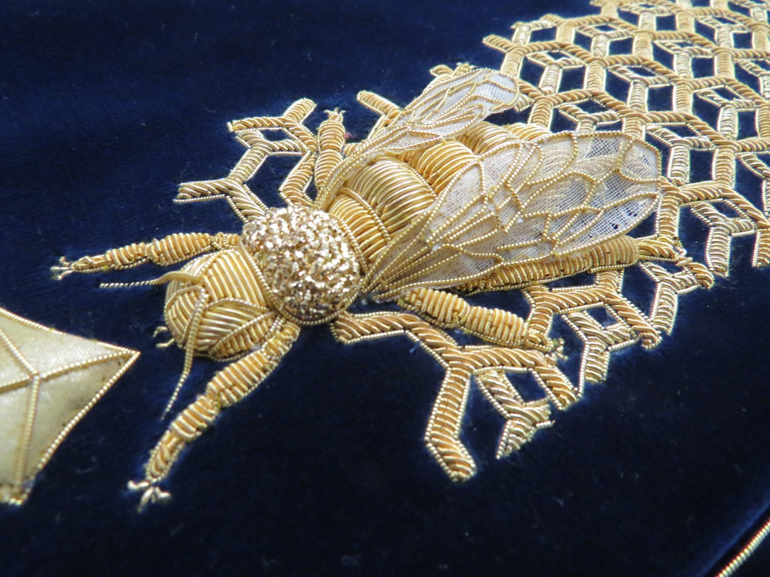 Hand & Lock Goldwork Bee Mr X StitchContemporary Embroidery