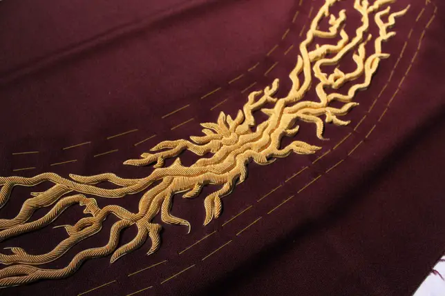 Hawthorne & Heaney on Application of Traditional Goldwork  London Hand Embroidery