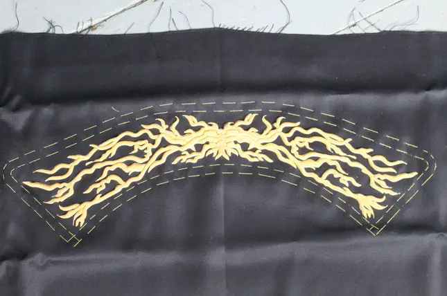Hawthorne & Heaney on Application of Traditional Goldwork London Hand Embroidery