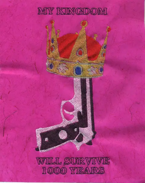 Ries Niemi - My Kingdom Will Survive 1000 Years - Machine Embroidery