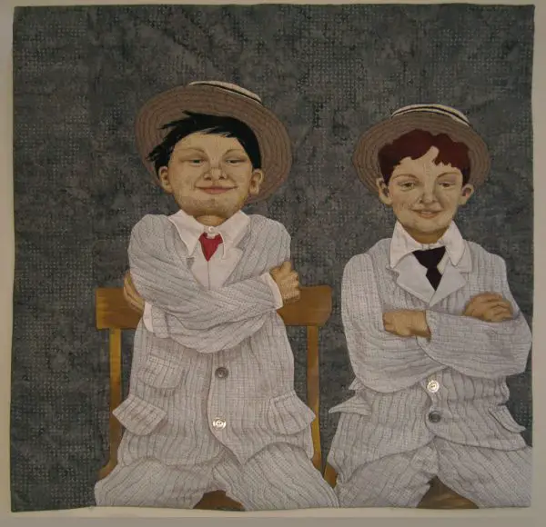 Lora Rocke - Two Boys In Straw Hats