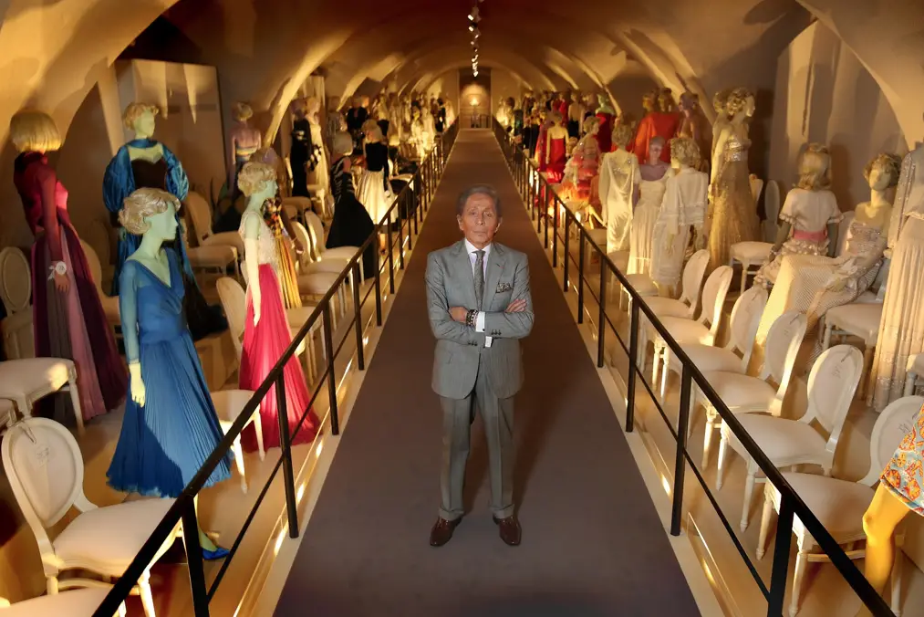 Valentino at the exhibition