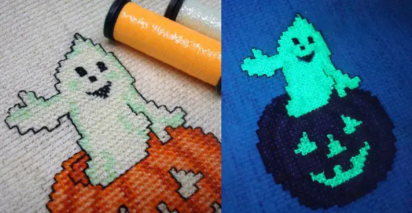 You can do shading with glow-in-the-dark threads, but that may disappear somewhat when the lights go out.