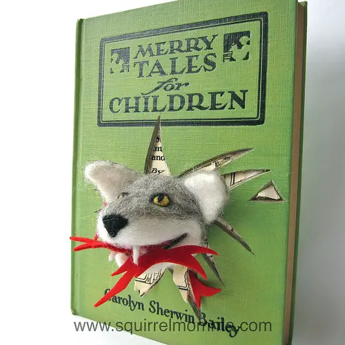 Squirrel Momma's Wolfie - Needle Felting & Book