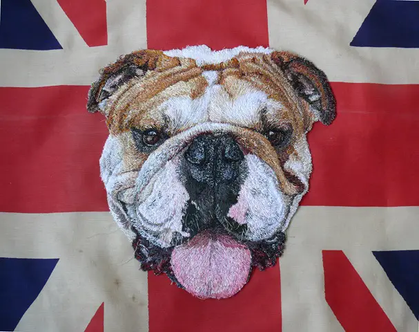 Stacey Chapman - Bulldog - Machine Embroidery