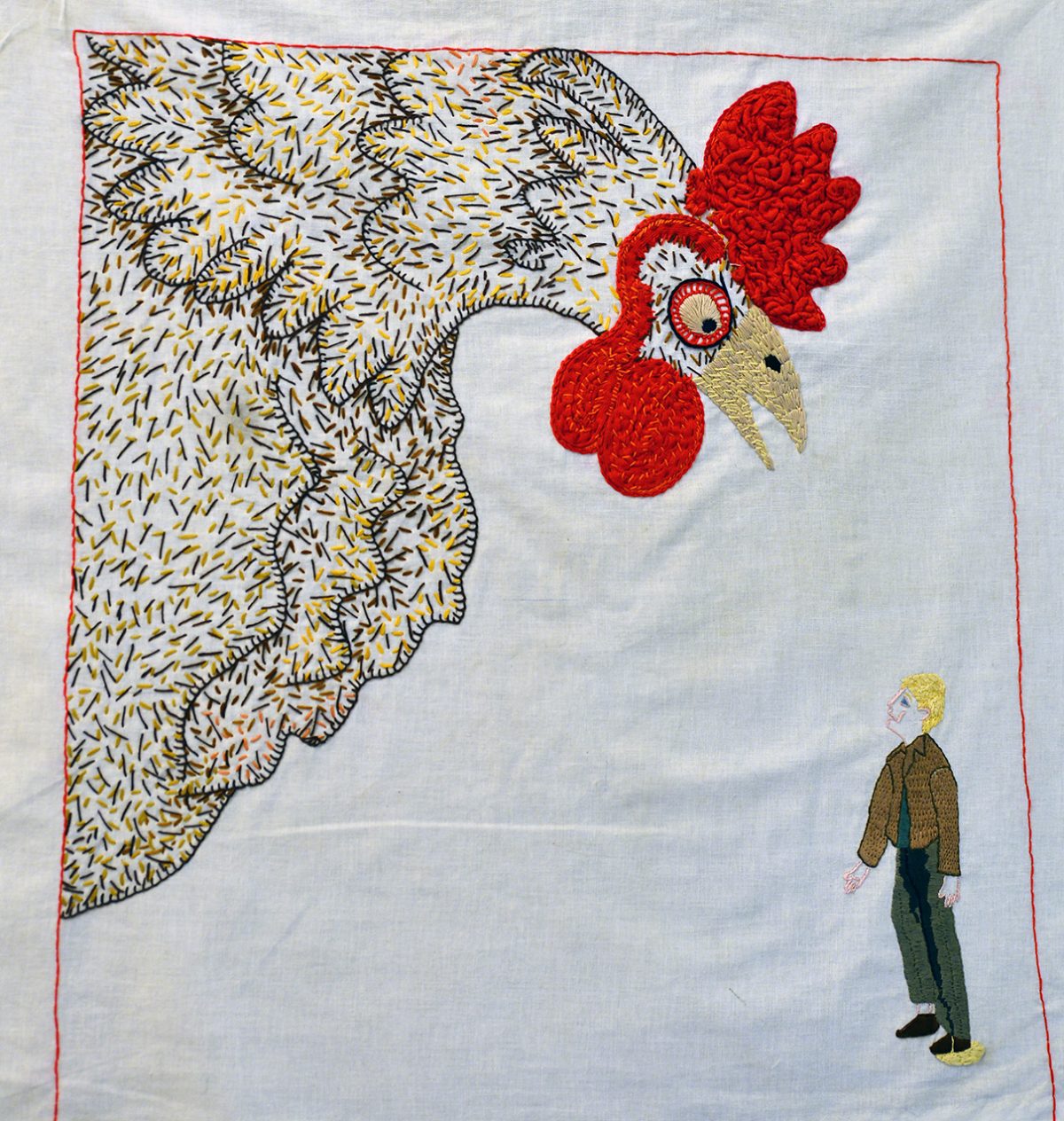 Eran Inbar - Giant Cock - Hand Embroidery