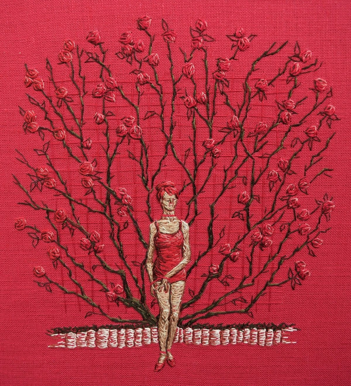 Michelle Kingdom - Precisely Red (2017) – Hand Embroidery