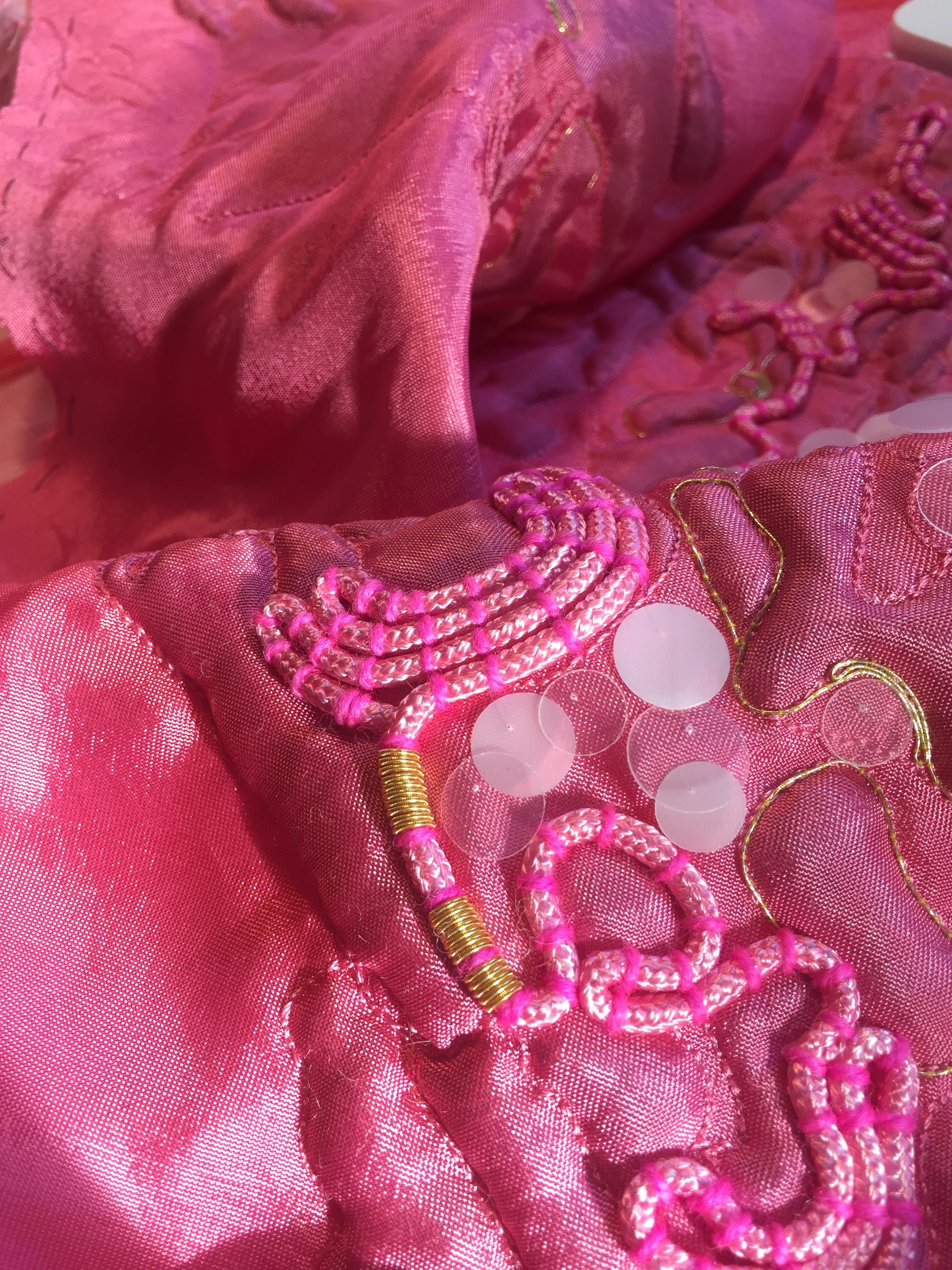 Pink Parka detail, by Fabienne Gassmann