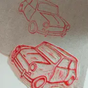 Craft rocks printed lino Mini