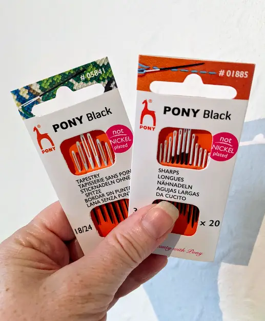 PONY black needles