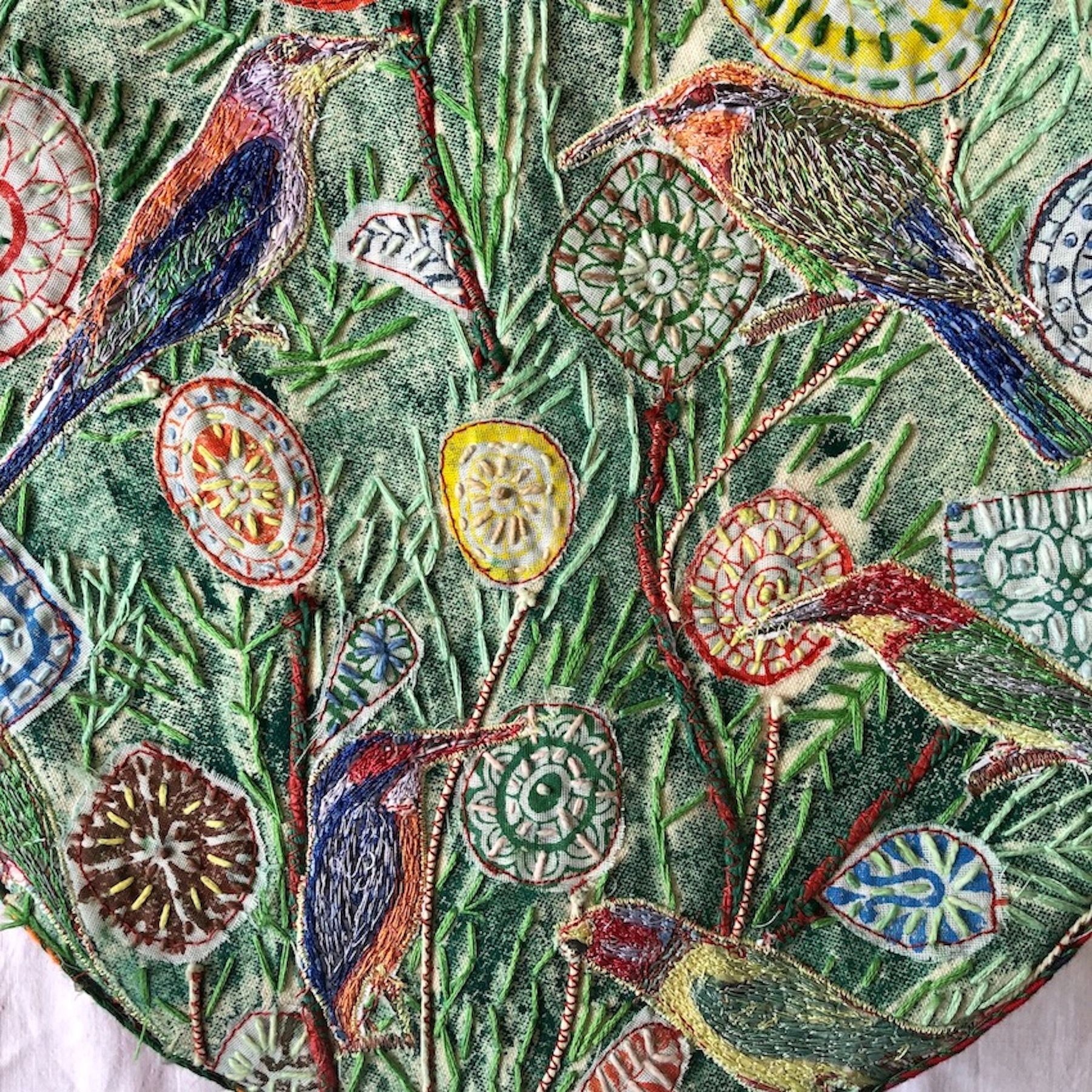 It is all in the detail - a snapshot view of one of Kelly's beautiful nature inspired pieces - we wonder what her exhibition will hold