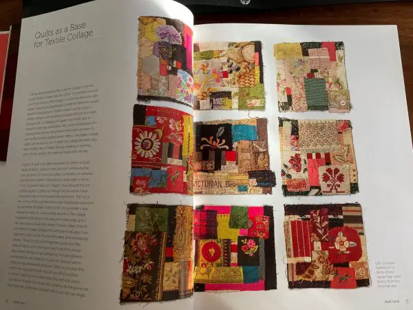 Mandy Pattullo Textiles transformed two page spread