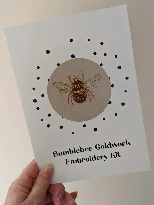 Goldwork Bumblebee kit by Hattie McGill