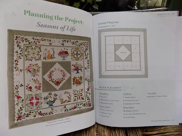 Book Review - Seasons of Life Quilt by Sandra Mollon