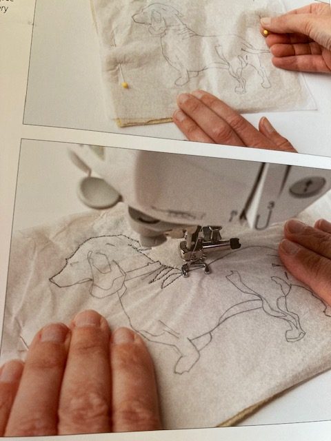 Stitched Textiles:  Animals - machine drawing