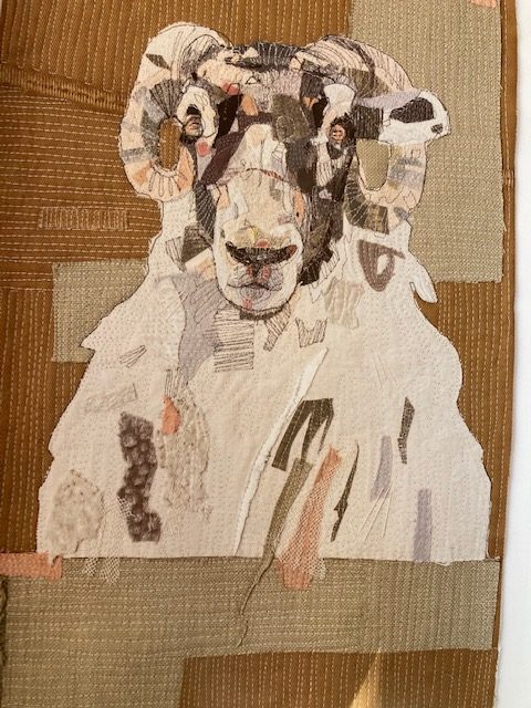 Stitched Textiles:  Animals - sheep 