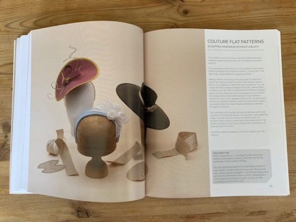 Contemporary Millinery Sophie Beale images pasted over two pages