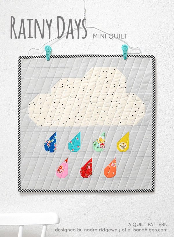 book cover of Rainy Days a quilt art book