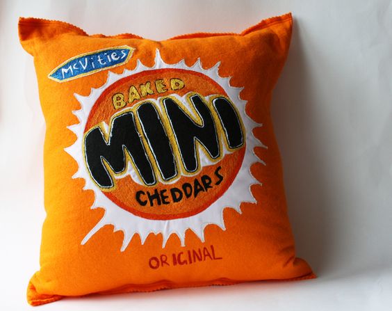 Holly Levell is a textile artist from the UK specializing in the everydayness through her soft sculptures.  This example is mini cheddars