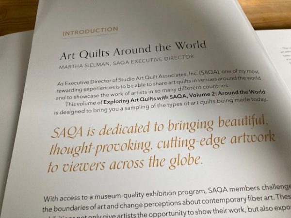 Exploring Art Quilts Vol 2  text example