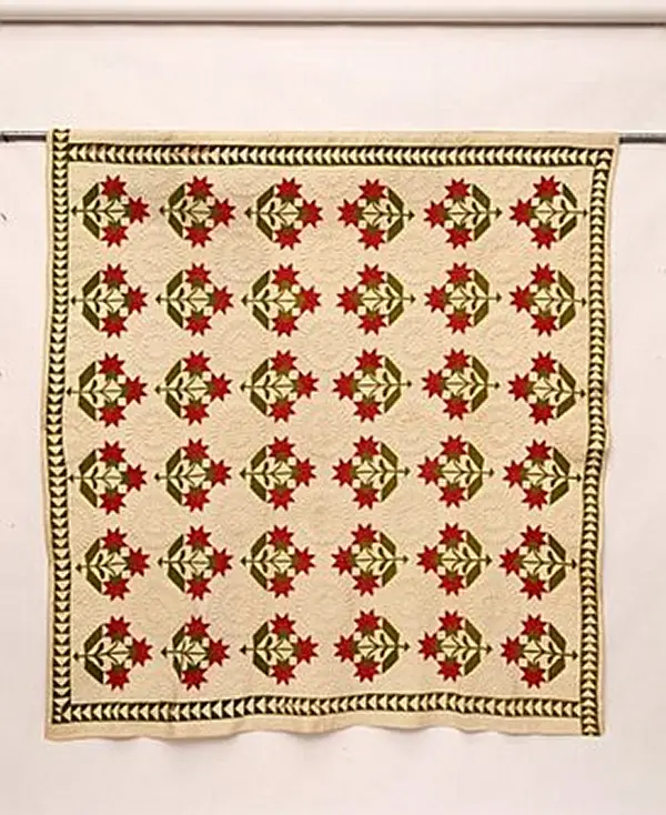 Peony, Quilt made to accompany travelers
Courtesy Douglas County Museum of History
