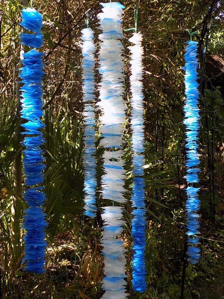 Making Plastic Garlands From Freezer Bags Textile Art Mr X Stitch