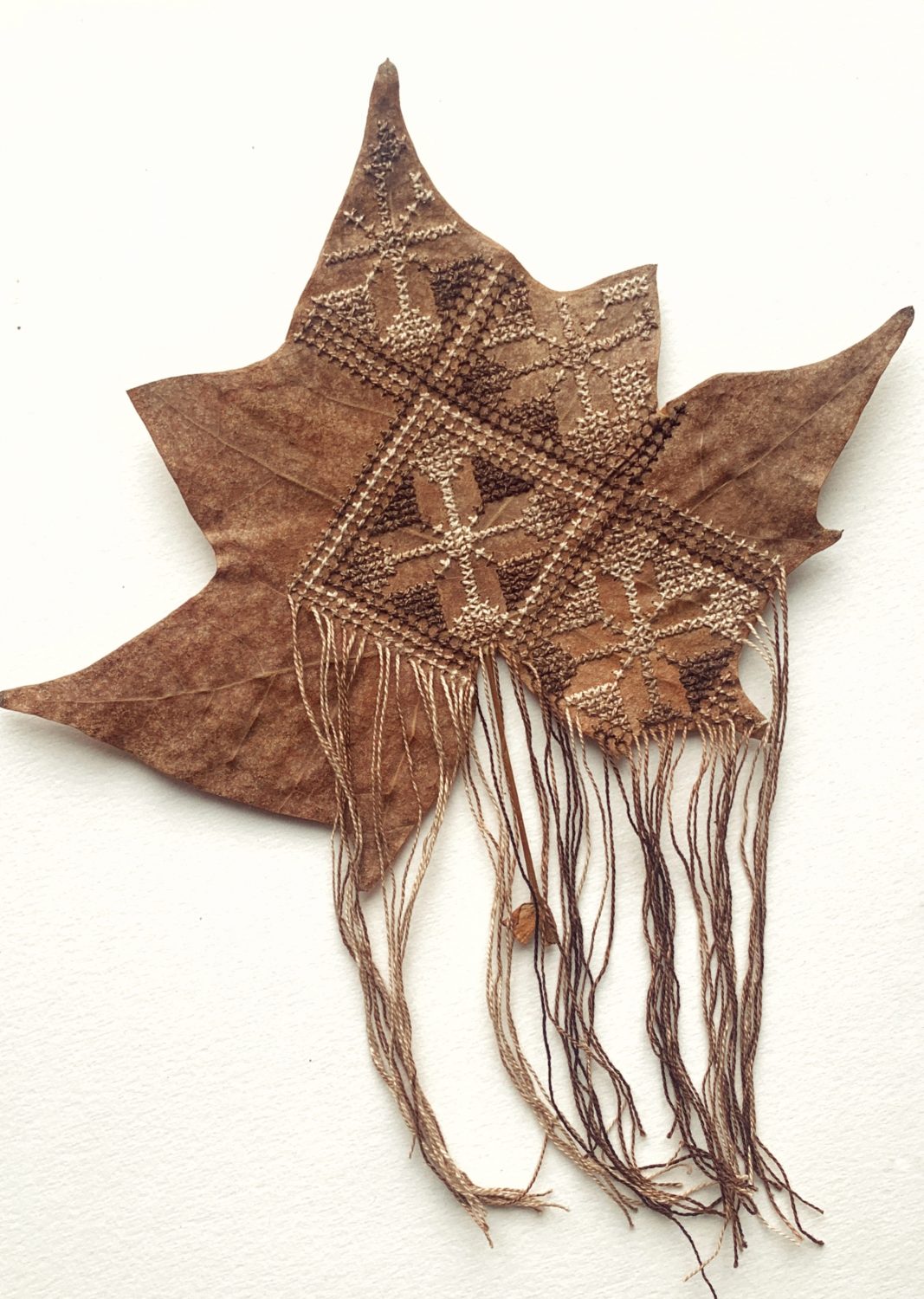 Zsófia Száz - Stitching into leaves